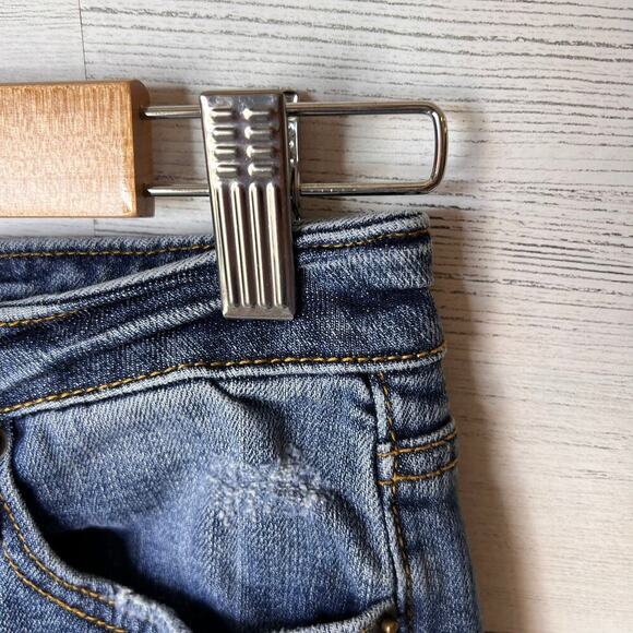 Driftwood Jeans Womens Size W27XL31 Classic Fit Medium Wash Distressed Raw Hem - Picture 11 of 16